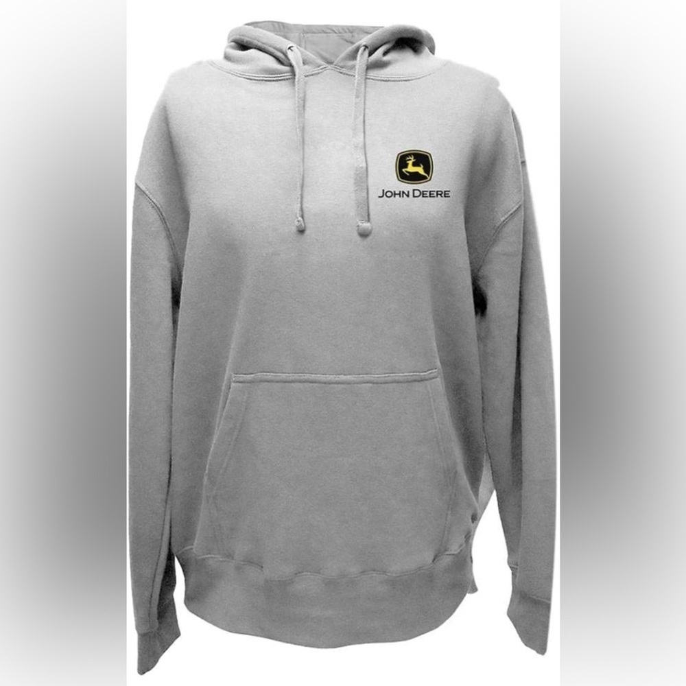 NWT- John Deere Hoodie- Build Indiana State Outline SIZE: 2XL COLOR: Gray - Picture 1 of 7